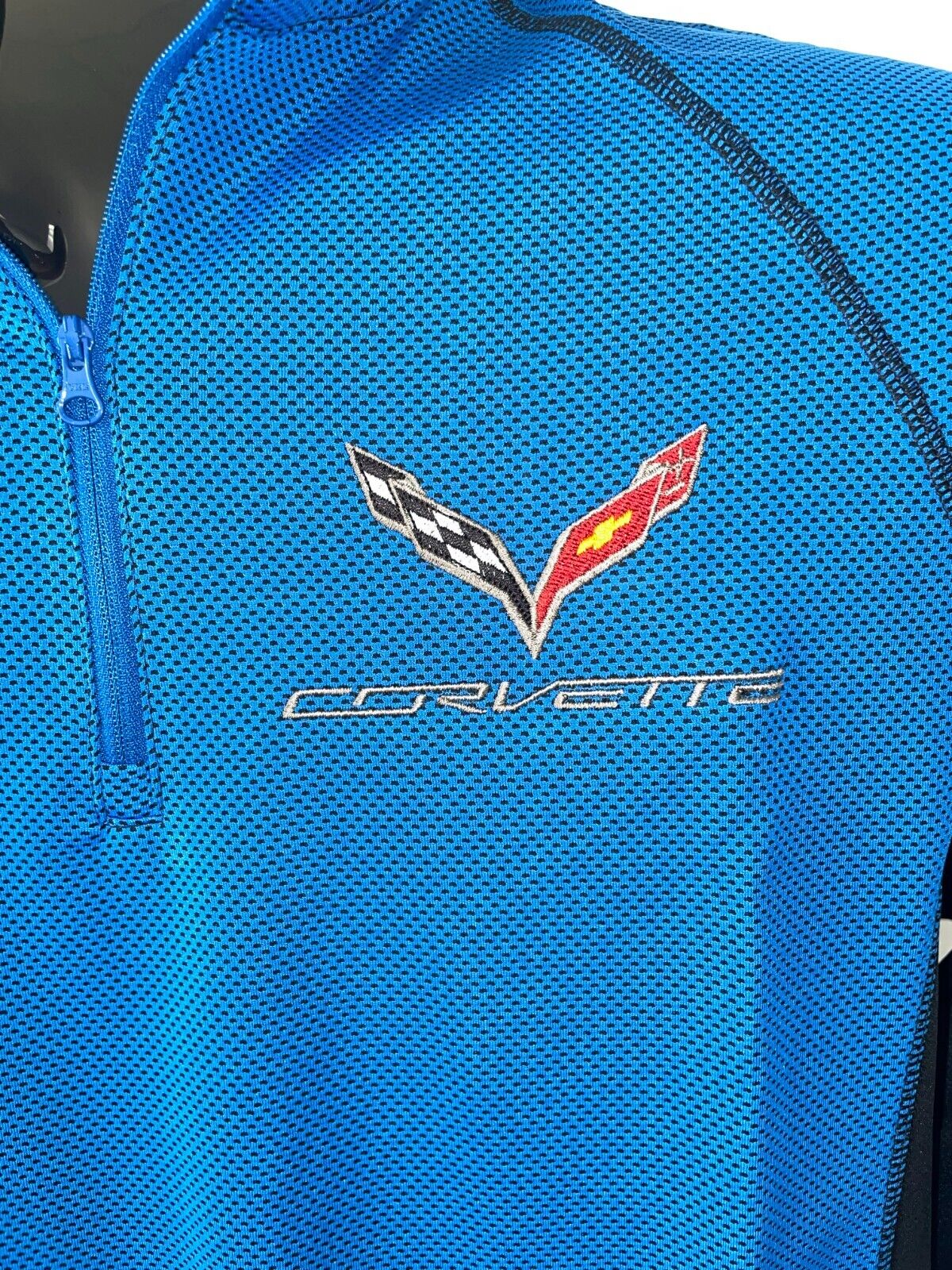 C7 Corvette Quarter Zip Pullover Blue