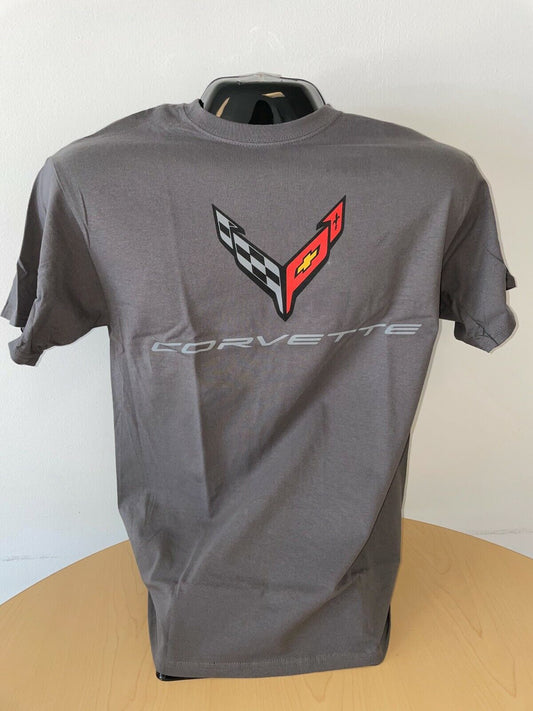C8 Corvette Next Generation Carbon Flash T-Shirt Gray