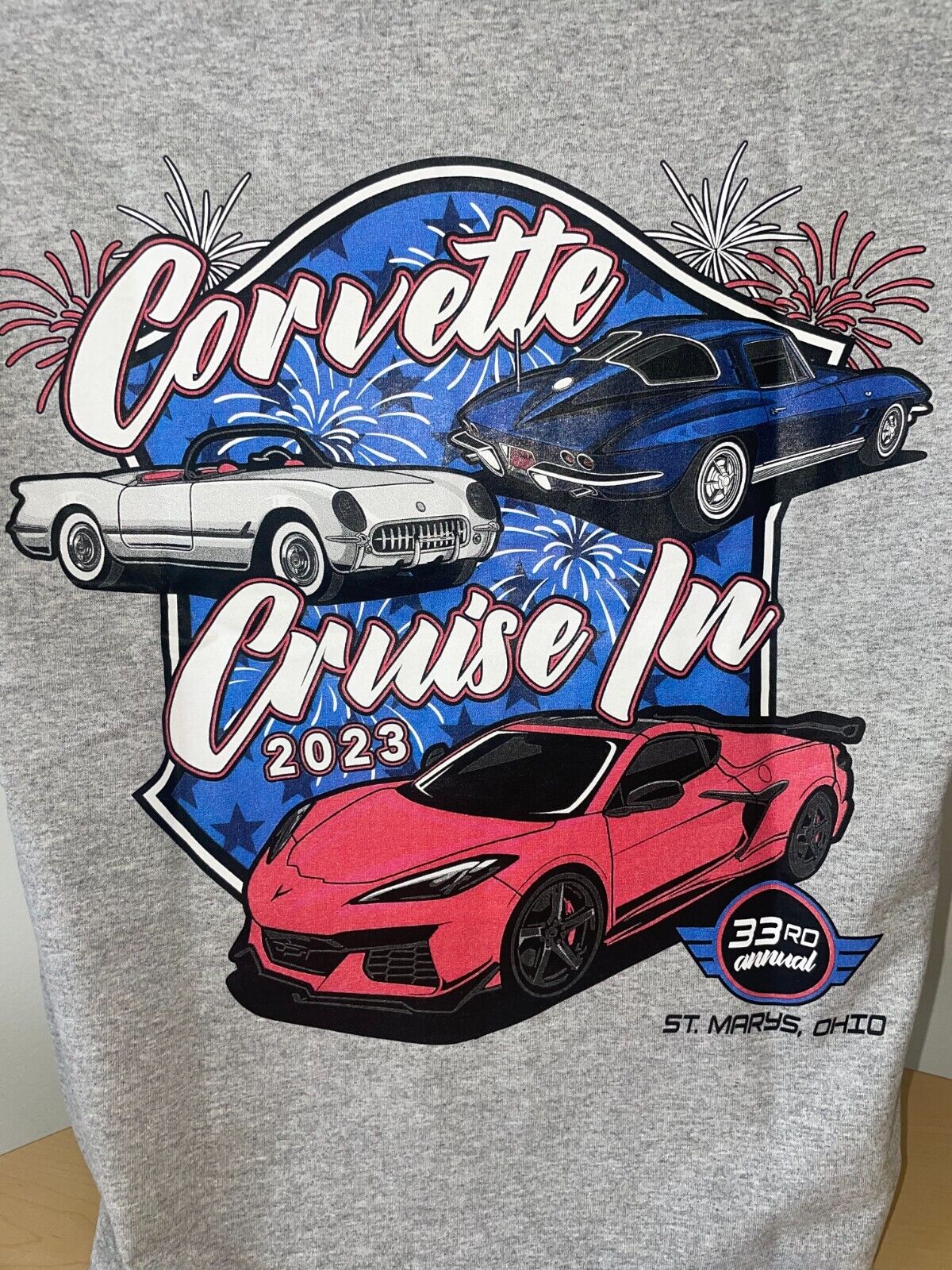 Buds Chevrolet 33rd Annual Corvette Cruise-In T-shirt
