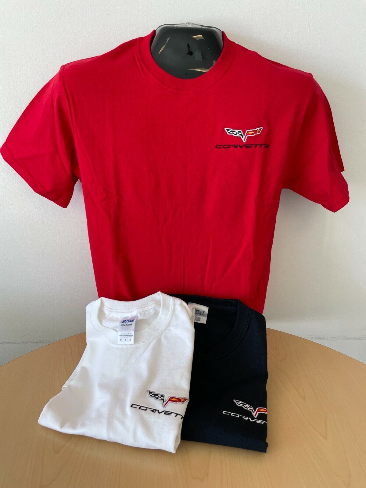 C6 Corvette T-Shirt Red, White AND Black