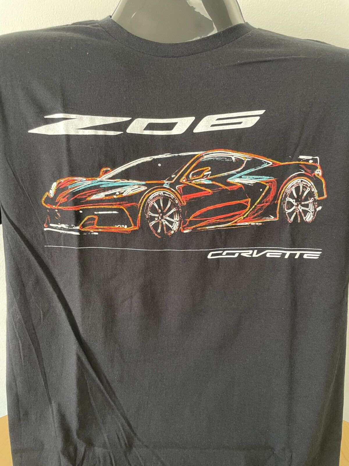 Mens C8 Z06 Corvette T-Shirt Black