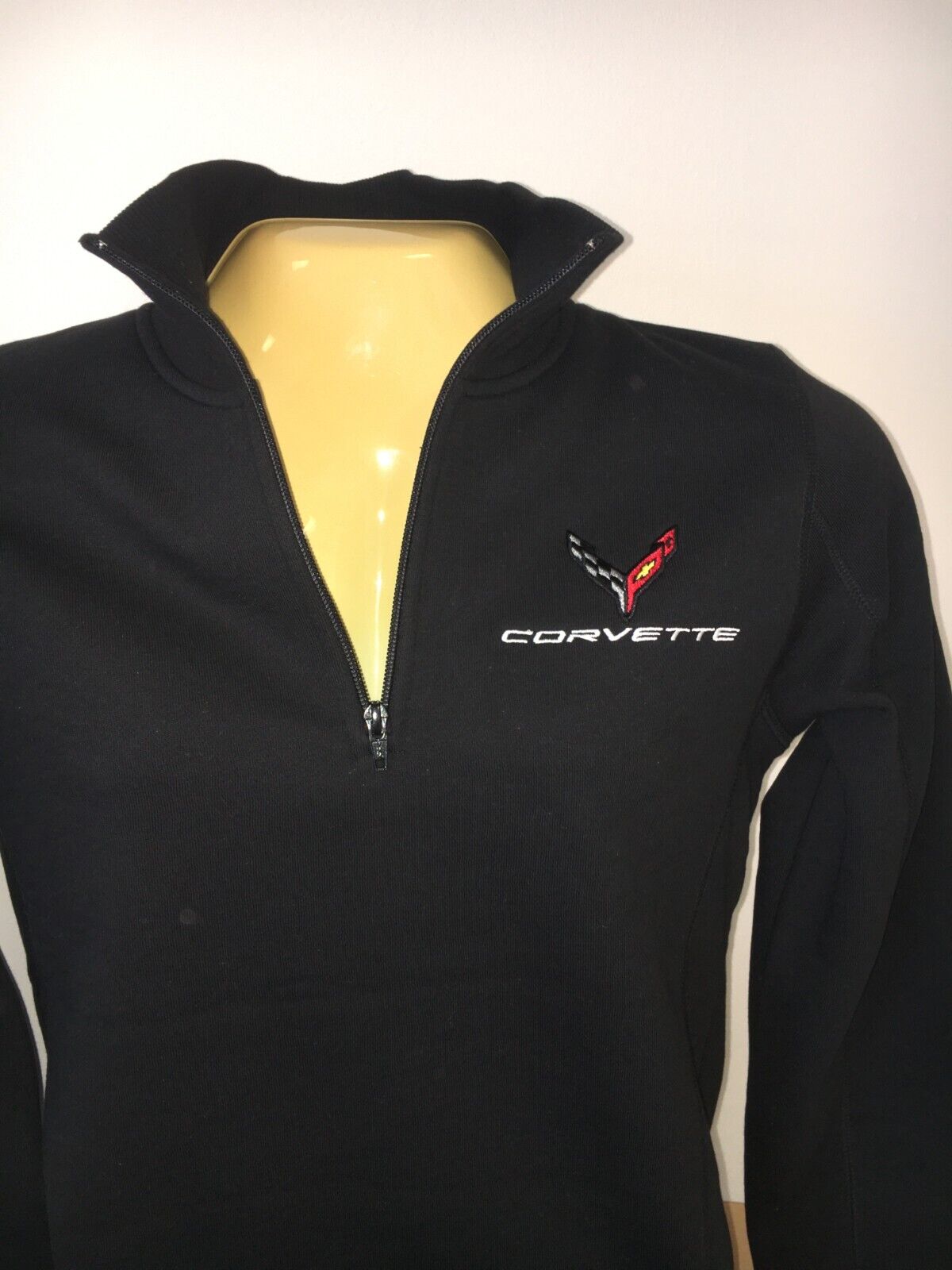 Ladies C8 Corvette Quarter Zip Pullover Sweatshirt