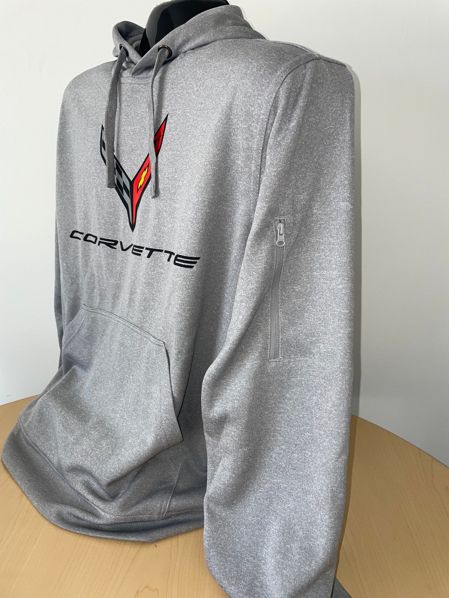 C8 Corvette Hooded Sweatshirt Gray