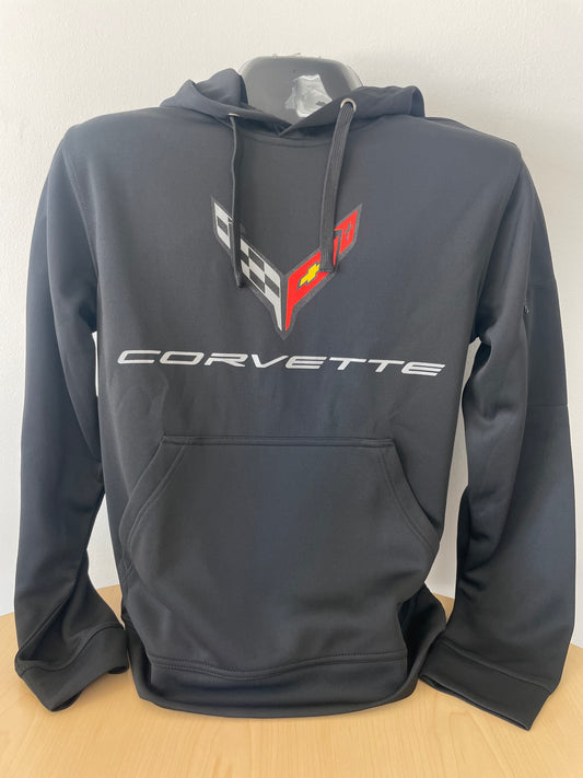 C8 Corvette Hooded Sweatshirt Black