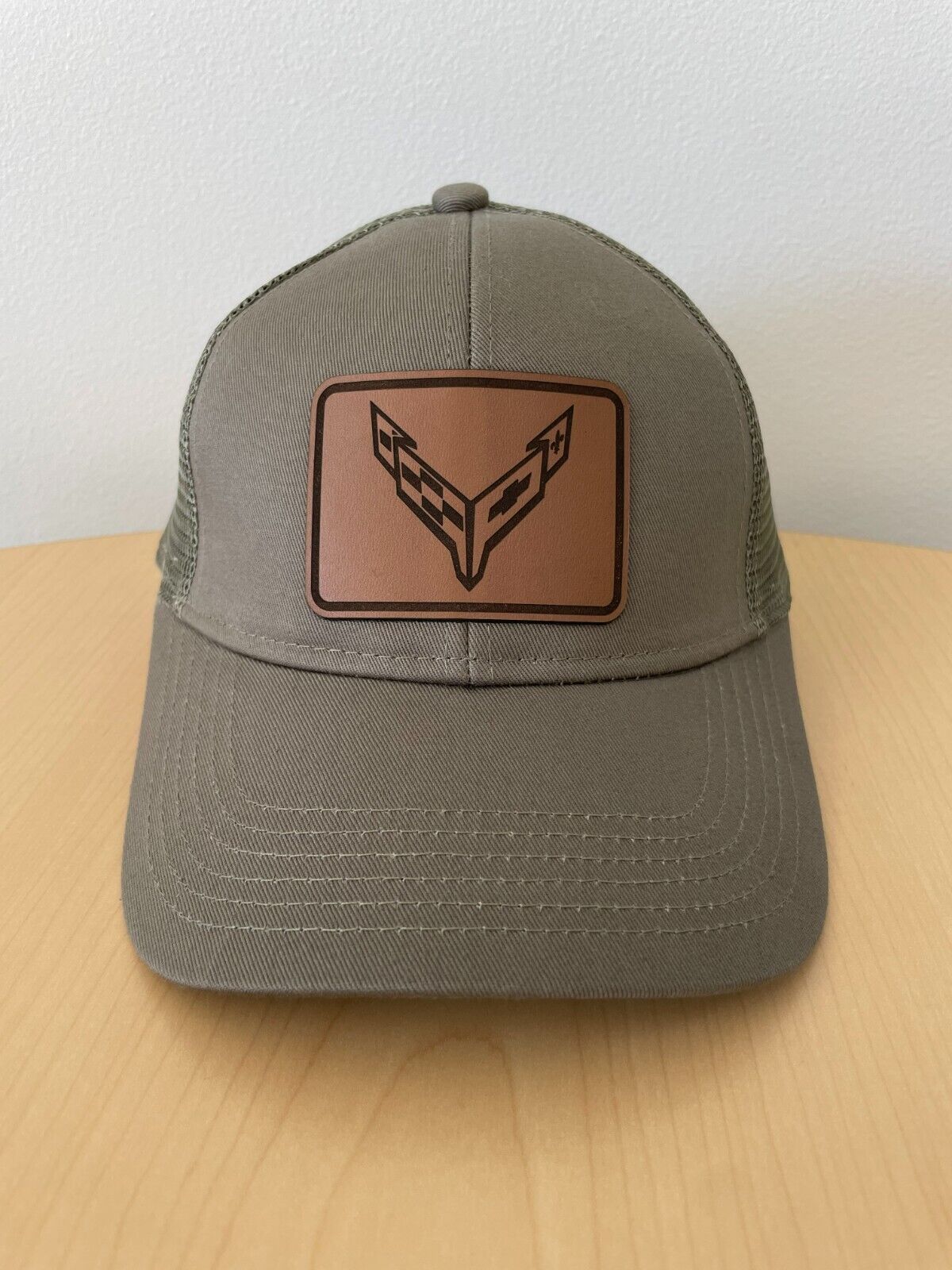 C8 Corvette Sage Green Mesh Hat