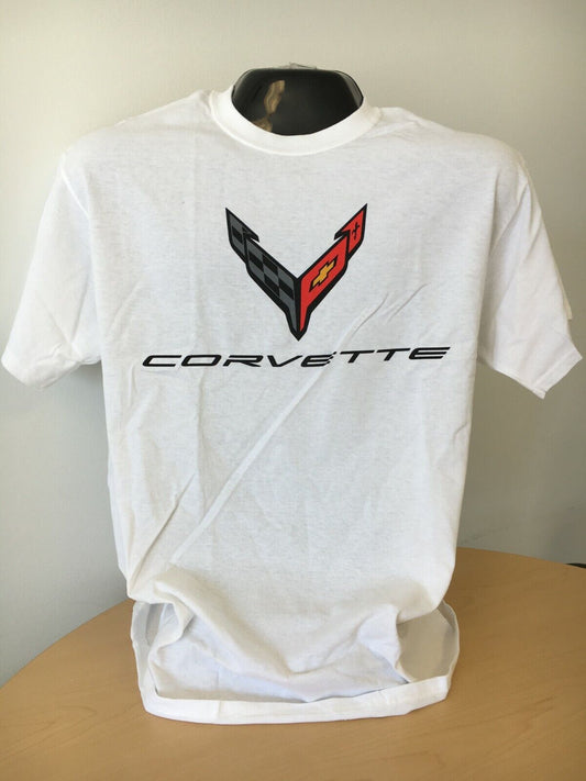 C8 Corvette Next Generation Carbon Flash T-Shirt White