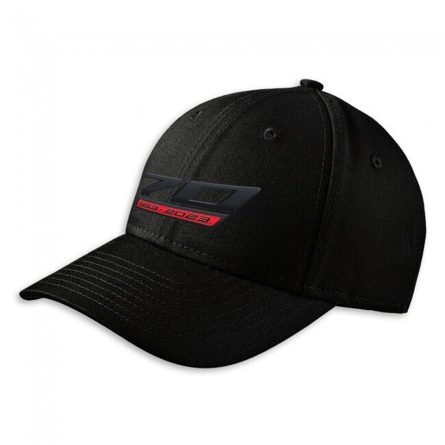 Corvette 70th Anniversary Logo Cap Black