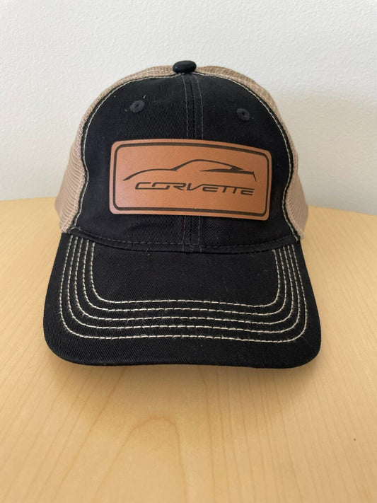 C8 Corvette Black/Khaki Mesh Hat