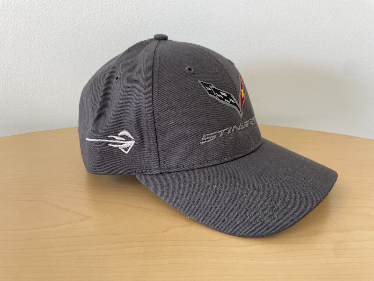 C7 Corvette Stingray Hat Gray with Velco back