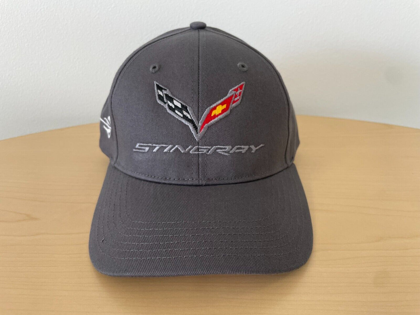 C7 Corvette Stingray Hat Gray with Velco back