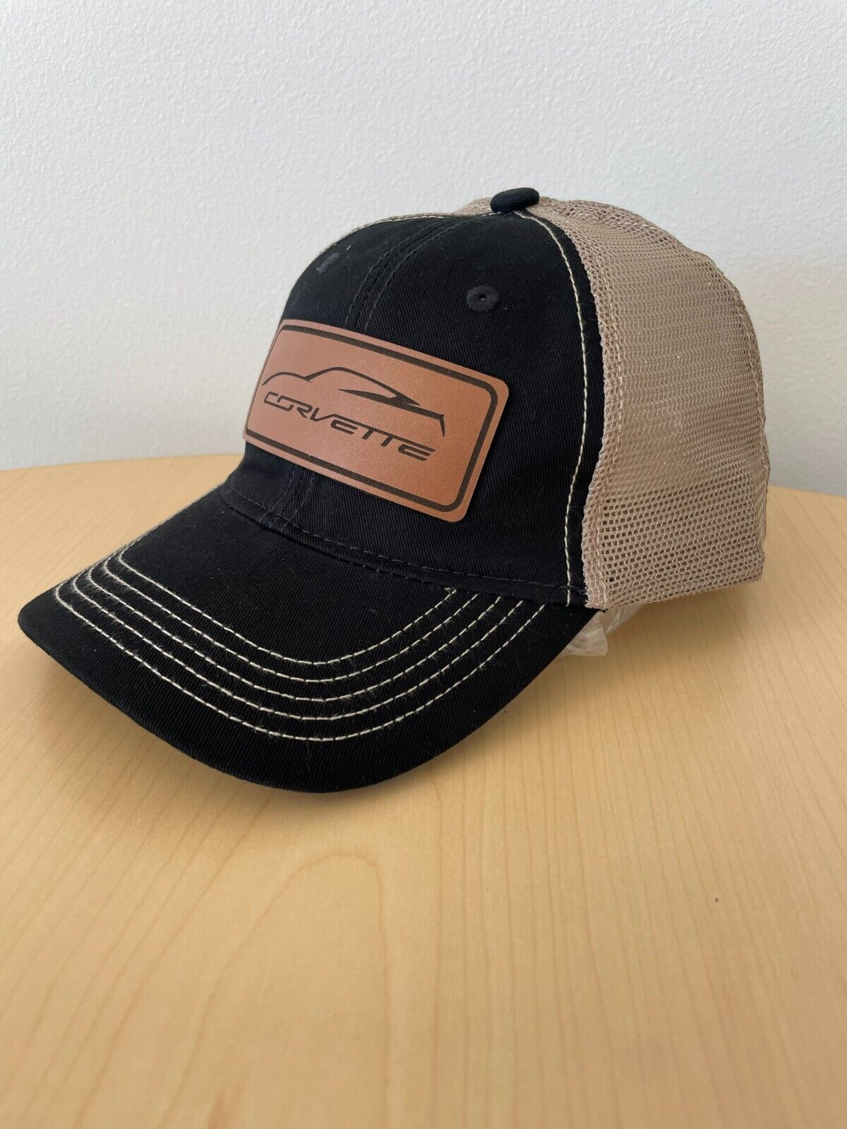 C8 Corvette Black/Khaki Mesh Hat