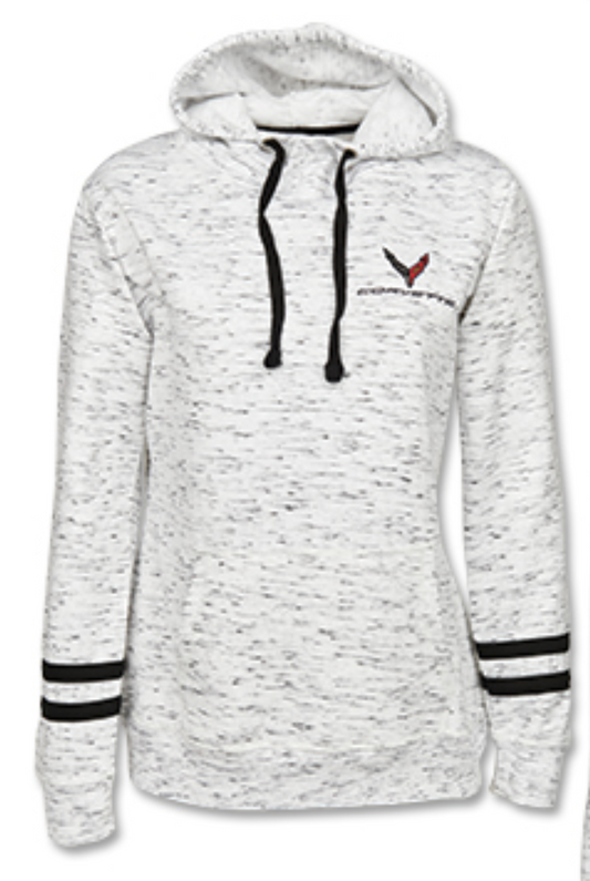 C8 Corvette Melange Hooded Sweatshirt Ladies