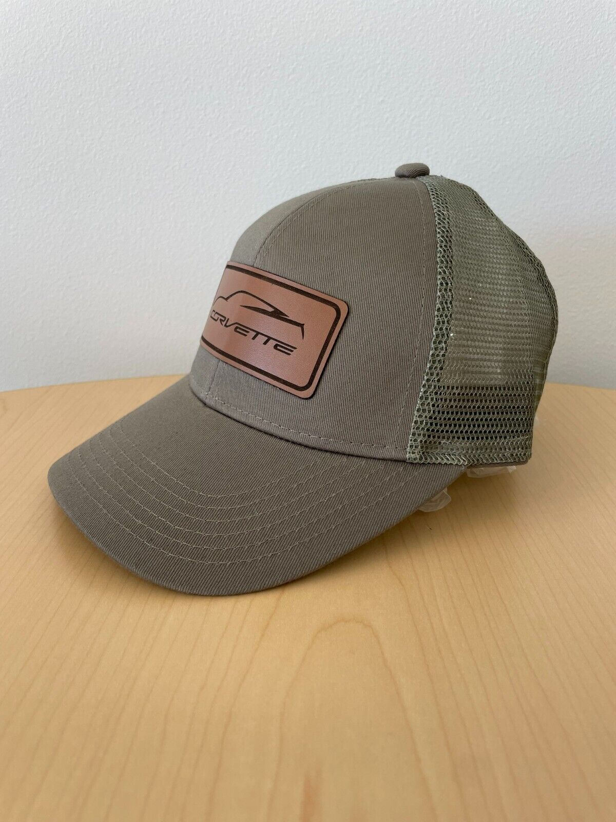 C8 Corvette Sage Green Mesh Hat Corvette Gesture